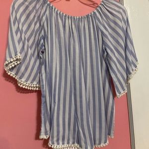 Off the Shoulder Striped Top